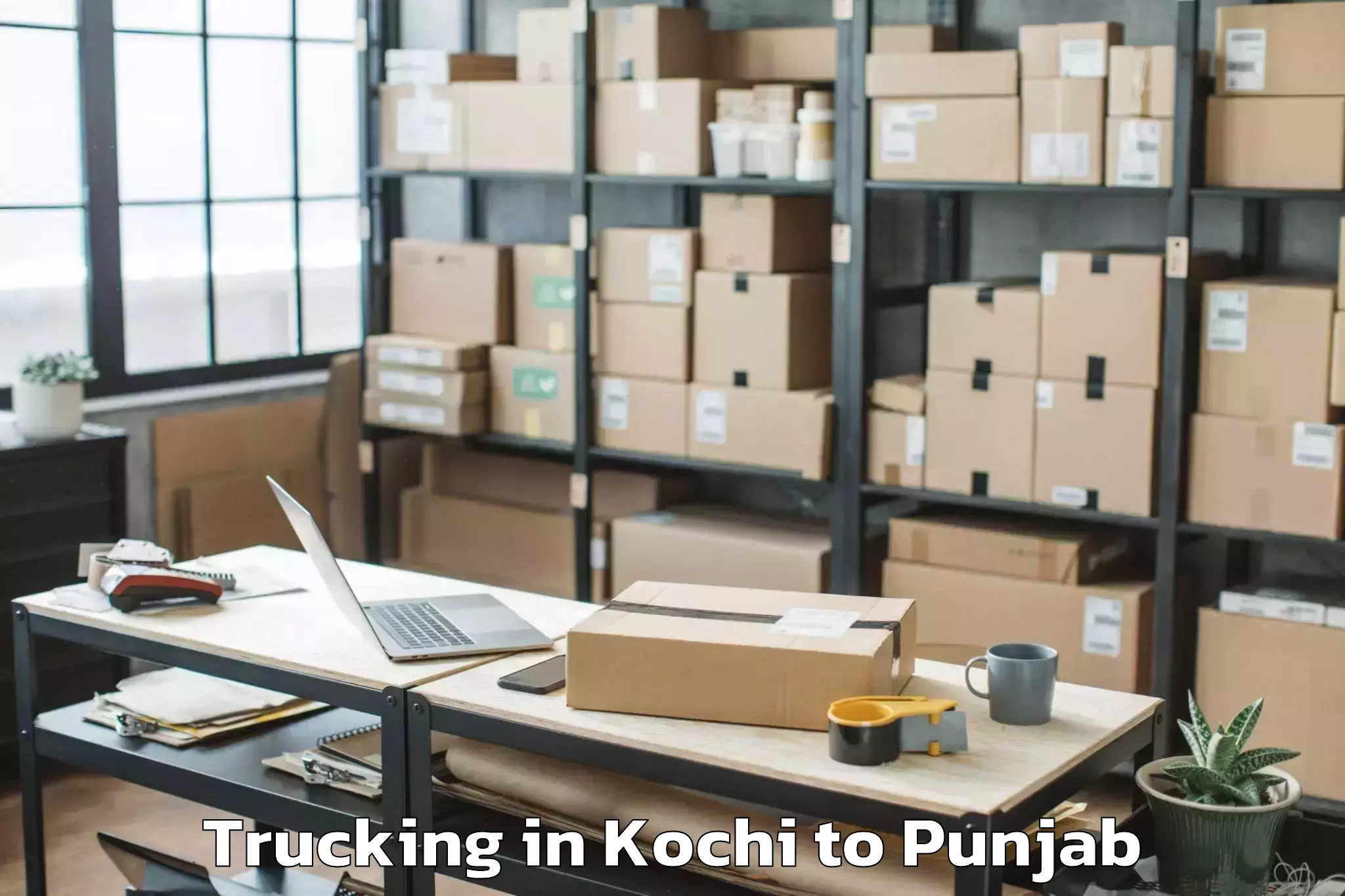 Easy Kochi to Raikot Trucking Booking